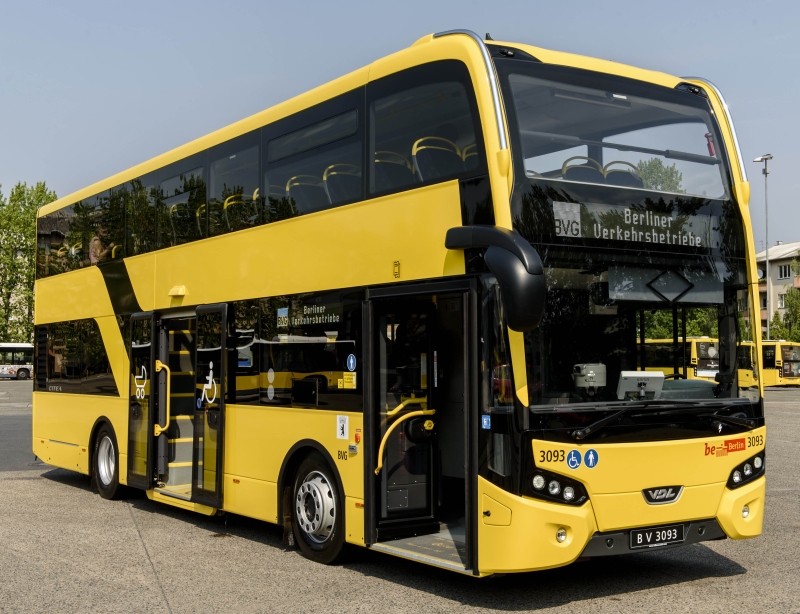 První nízkopodlažní doubledecker Citea DLF-114 otestuje dopravce BVG v Berlíně
