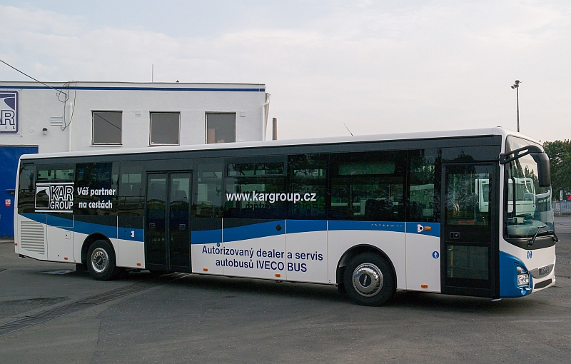 MOBILBOARD: Reklamní polep předváděcího autobusu  Iveco Crossway LE 