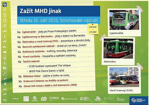 ROPID: Akce 'Zažít MHD jinak' v rámci Evropského týdne mobility  16.9.2015