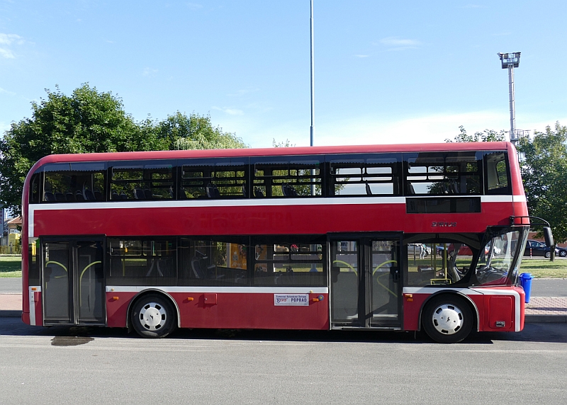 Autobusová pohlednice z Popradu a okolí včetně rarity, doubledeckeru Sírius