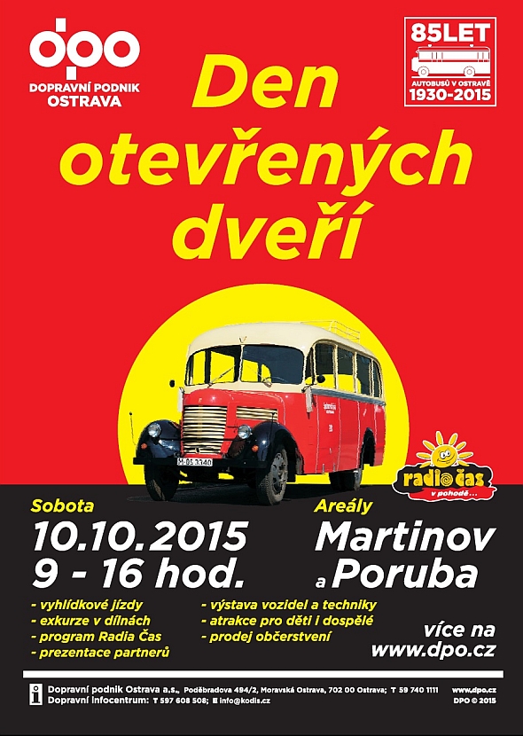 Obrazem: Z DOD DP Ostrava v garážích Poruba a dílnách Martinov 10.10.2015