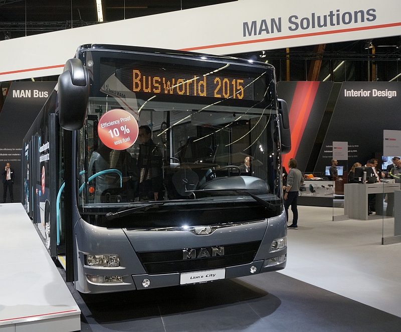 BUSWORLD 2015: MAN Bus &amp; Truck I. -  MAN představil novinku Lion’s Intercity