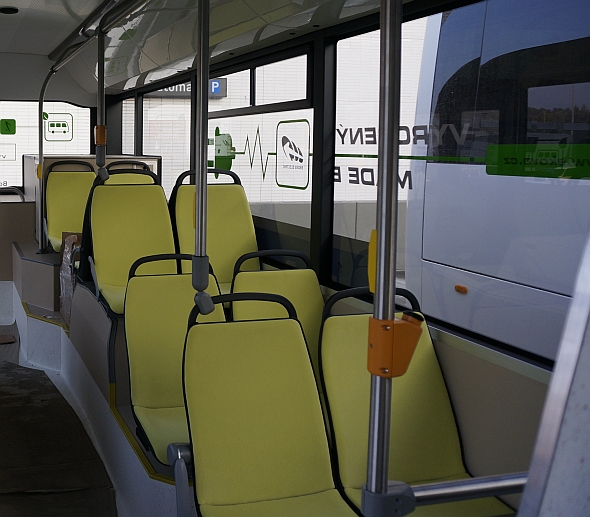 BUSWORLD 2015: Technologie ZAwheel Ziehl-Abegg. Elektrobus EKOVA Electron