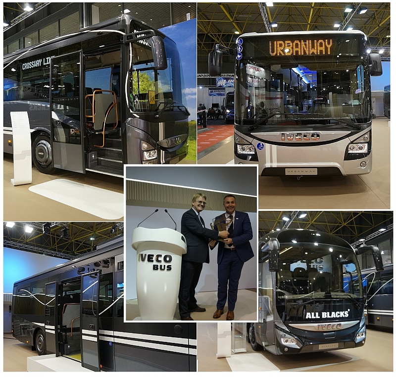 BUSWORLD 2015: Expozice Iveco Bus - velké autobusy. Vysokomýtské Crosswaye