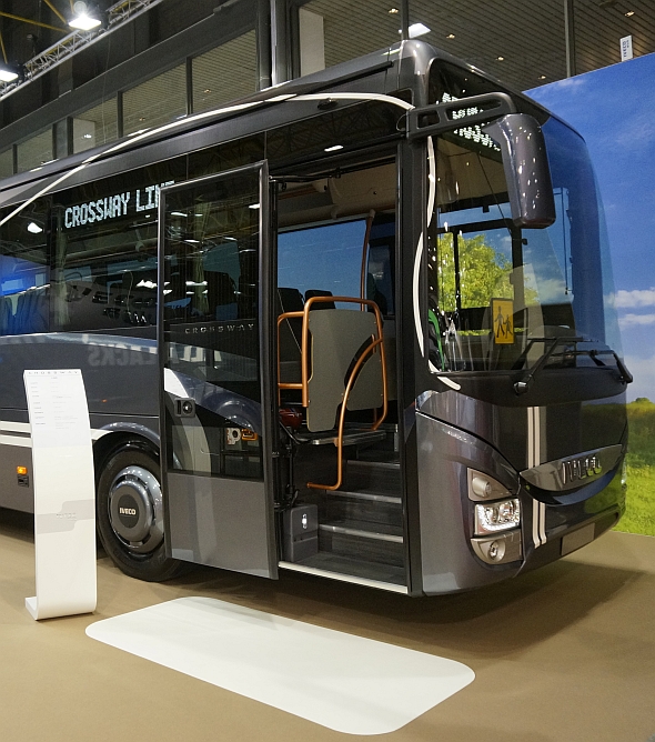 BUSWORLD 2015: Expozice Iveco Bus - velké autobusy. Vysokomýtské Crosswaye