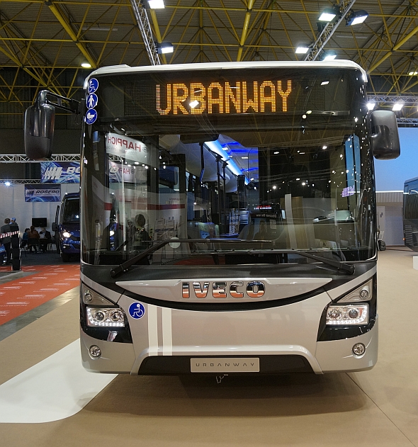 BUSWORLD 2015: Expozice Iveco Bus - velké autobusy. Vysokomýtské Crosswaye