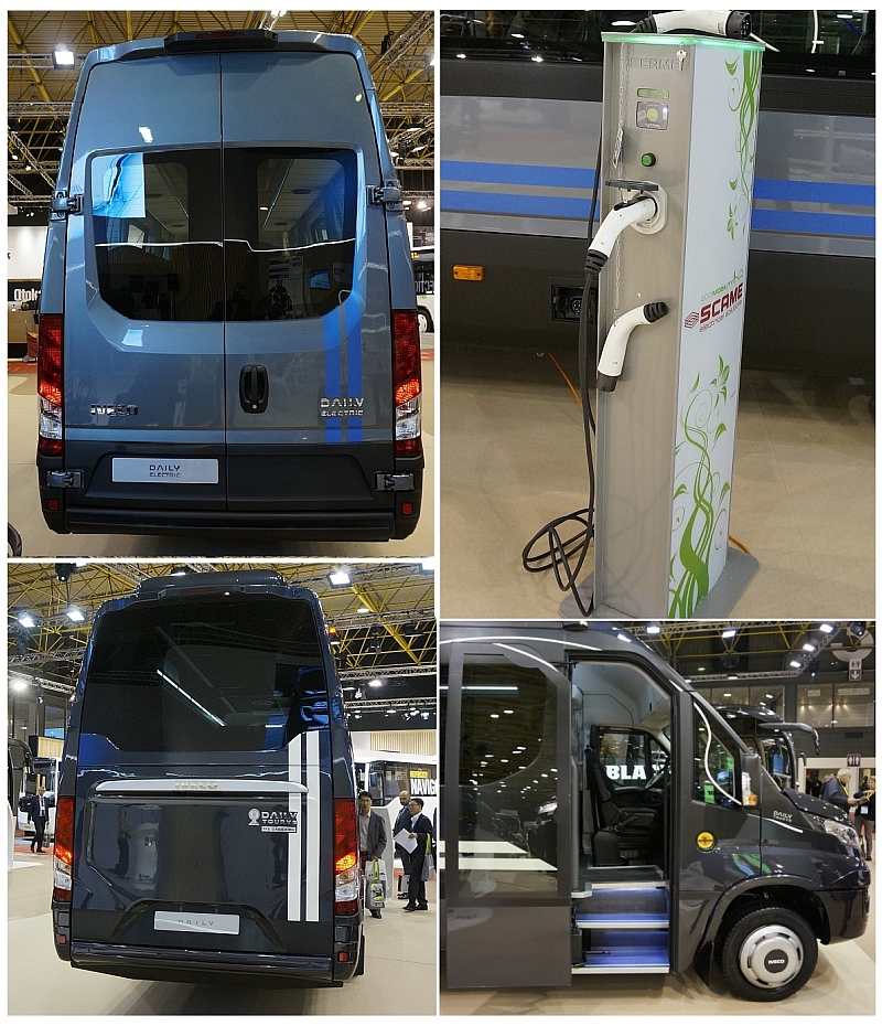 BUSWORLD 2015: Expozice Iveco Bus-malé busy Daily. Světová premiéra elektrobusu