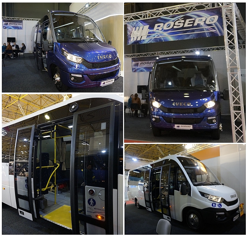 BUSWORLD 2015: Expozice Iveco Bus-malé busy Daily. Světová premiéra elektrobusu