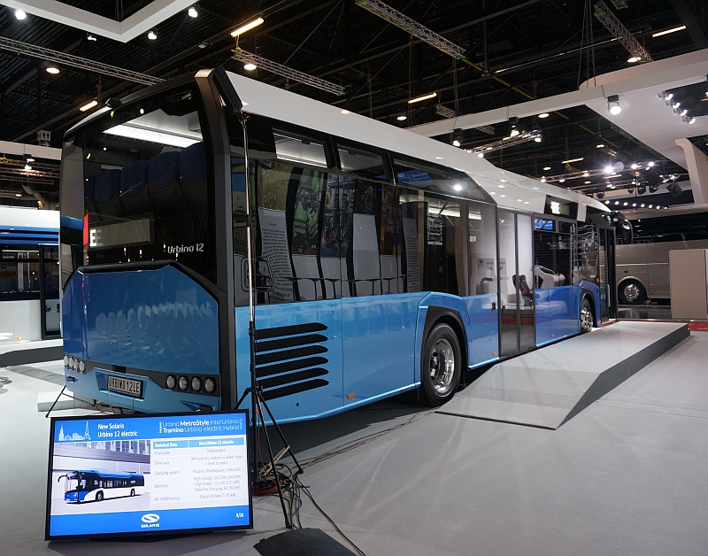 BUSWORLD 2015: Solaris Urbino 12 electric, Solaris Urbino 12 LE