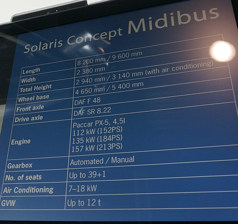 BUSWORLD 2015: Solaris Urbino 12 electric, Solaris Urbino 12 LE