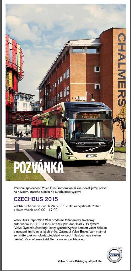 Zveme na Czechbus 2015: Volvo Buses