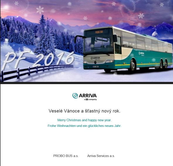 Děkujeme za došlá PF 2016 III.