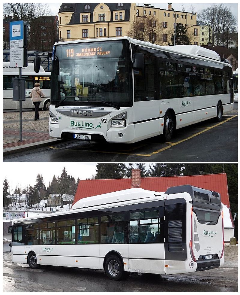 Cestující v Jablonci nad Nisou jezdí  čtyřmi novými  nízkopodlažními autobusy 