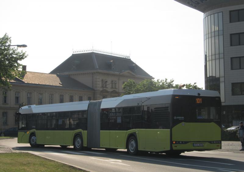 V Přerově si cestující vyzkoušeli autobus Solaris Urbino 18 IV.