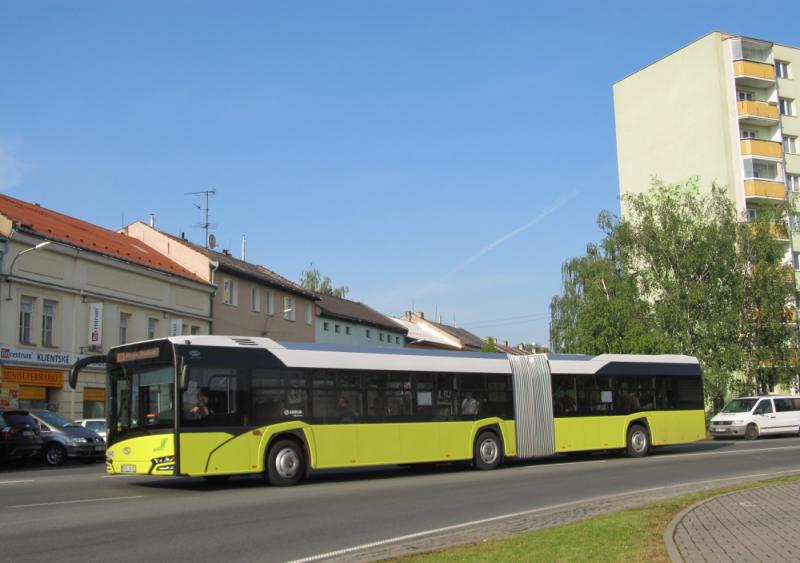 V Přerově si cestující vyzkoušeli autobus Solaris Urbino 18 IV.