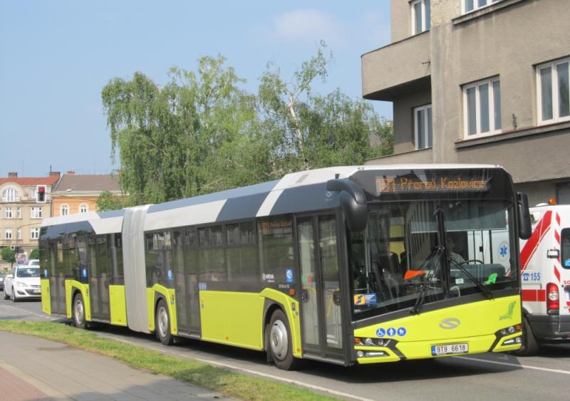 V Přerově si cestující vyzkoušeli autobus Solaris Urbino 18 IV.