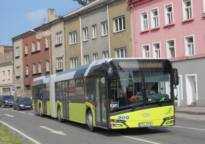 V Přerově si cestující vyzkoušeli autobus Solaris Urbino 18 IV.