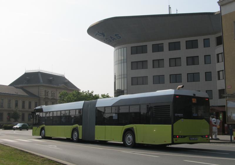 V Přerově si cestující vyzkoušeli autobus Solaris Urbino 18 IV.