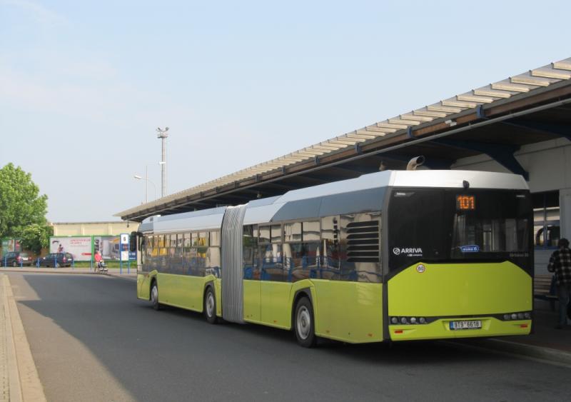 V Přerově si cestující vyzkoušeli autobus Solaris Urbino 18 IV.