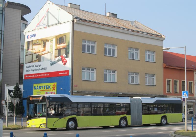 V Přerově si cestující vyzkoušeli autobus Solaris Urbino 18 IV.