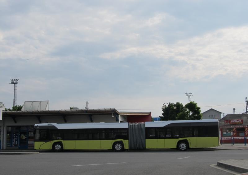 V Přerově si cestující vyzkoušeli autobus Solaris Urbino 18 IV.