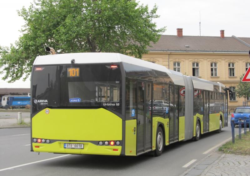 V Přerově si cestující vyzkoušeli autobus Solaris Urbino 18 IV.