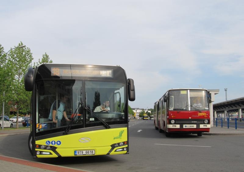 V Přerově si cestující vyzkoušeli autobus Solaris Urbino 18 IV.