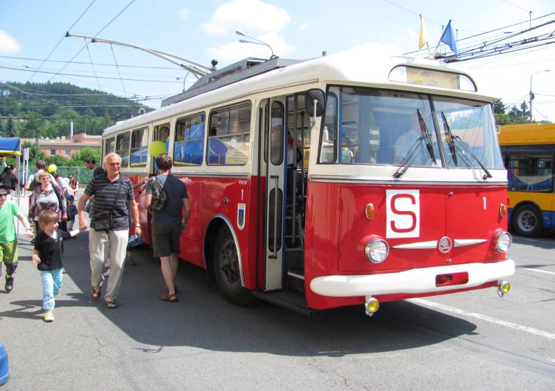 Historický trolejbus ve Zlíně