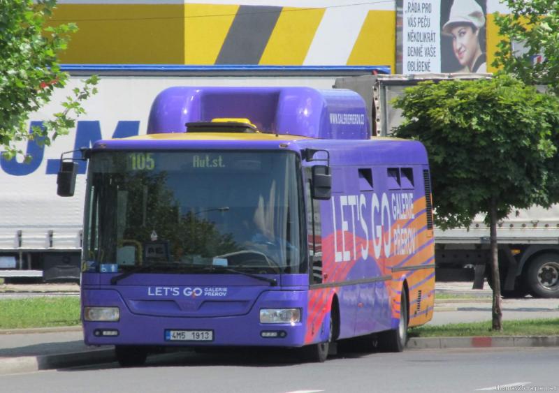 Reklamní polep autobusu s plynovou nástavbou