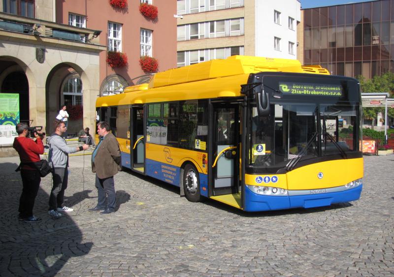 Ve Zlíně zkouší první bateriový trolejbus