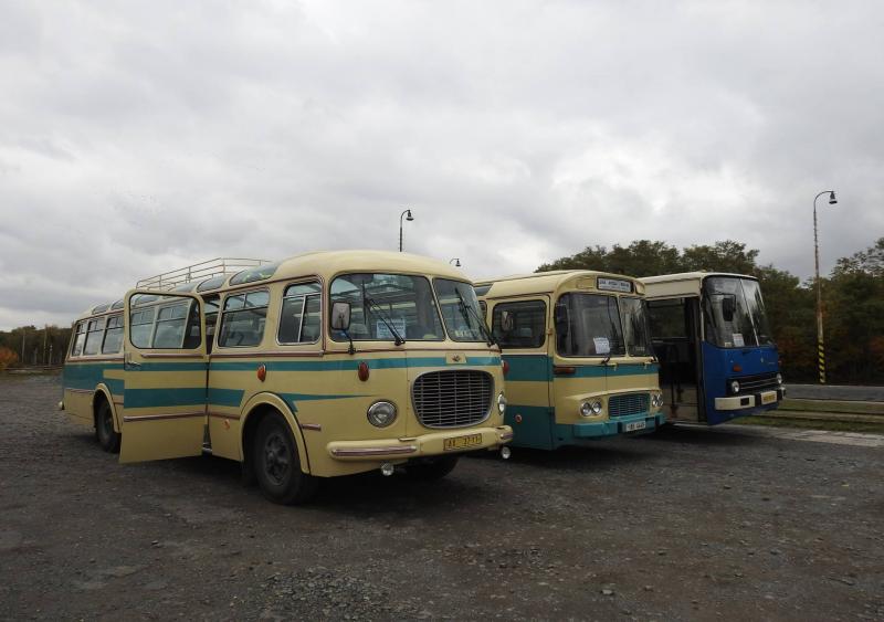 Fotodokumentace z víkendové jízdy historických autobusů