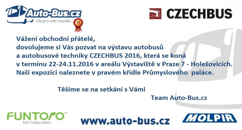 Vybavení pro autobusy na veletrhu Czechbus