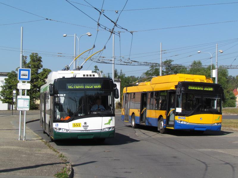 Trolejbusy Škoda Electric v ulicích Plzně