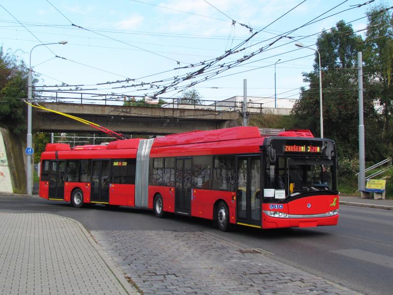 Trolejbusy Škoda Electric v ulicích Plzně