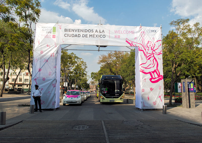 Summit C40 Clean Bus v Mexiku o ekologické dopravě