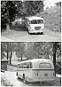 Z rodinného archivu: Fotografii autobusu Škoda 706 RO  v létě 1973 v Lysečinách 