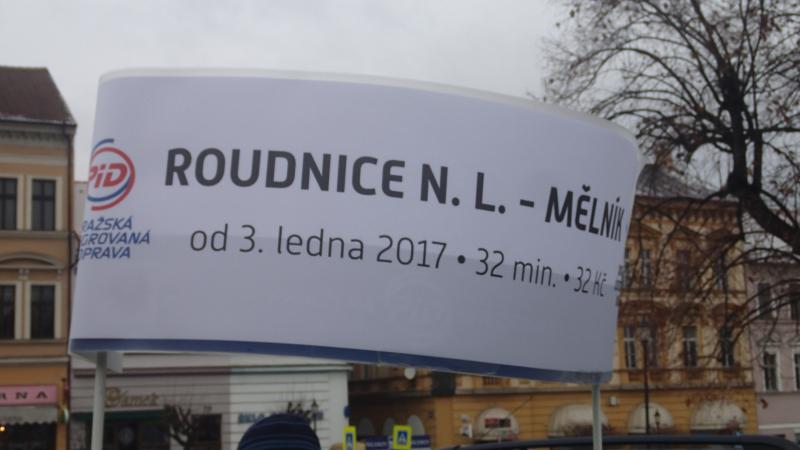 S Pražskou integrovanou dopravou na Říp a do Roudnice nad Labem a s Dopravou Ústeckého kraje do Mělníka