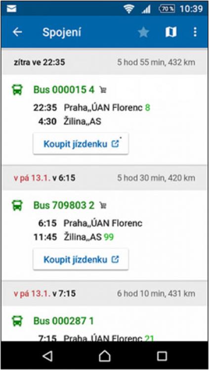 Rekordní nárůst prodeje autobusových jízdenek v eShopu