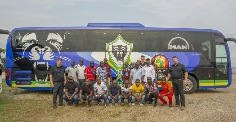 Autobusy MAN na Africa Cup v Gabonu