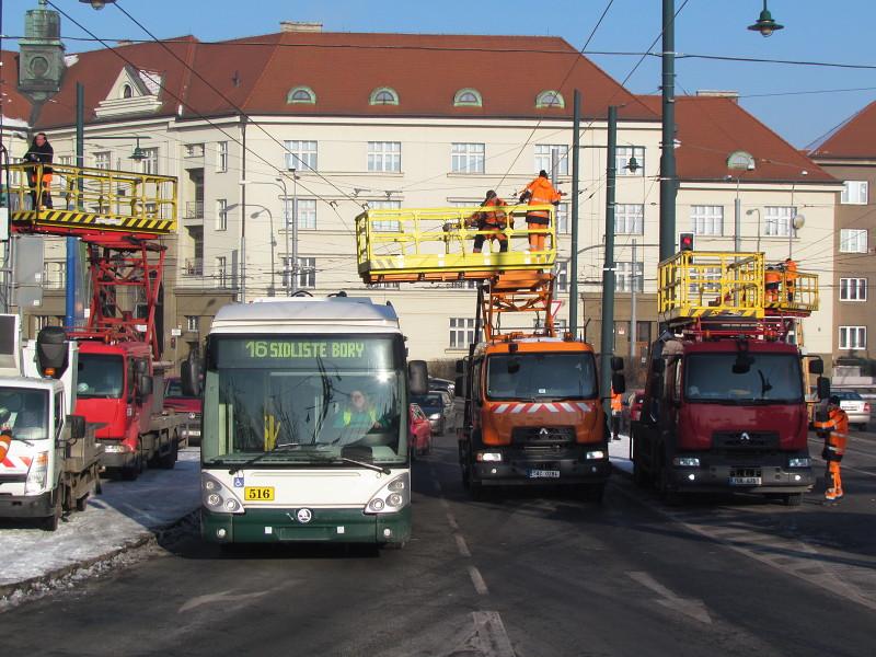 Nová trolejbusová trať v Plzni