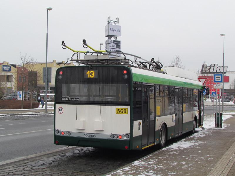 Nové trolejbusy 26 Tr v provozu v Plzni