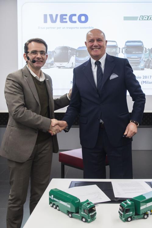 Společnosti IVECO a Lannutti podepsaly jednu z nejvýznamnějších evropských smluv v odvětví kamionové přepravy