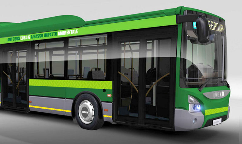 Flotila 120 hybridních autobusů Iveco pro italské Miláno