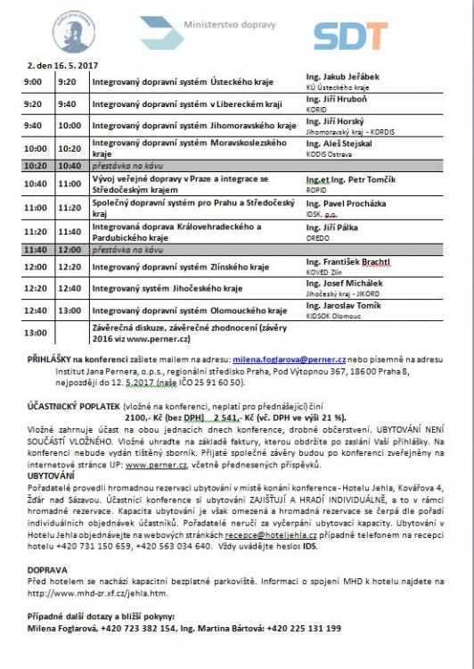Konference Integrované dopravní systémy 2017