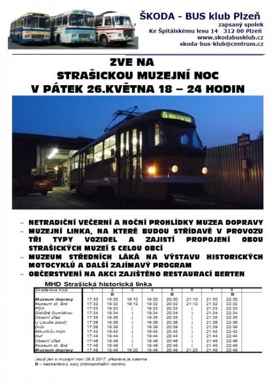 Strašické Muzeum dopravy zve na noční prohlídky