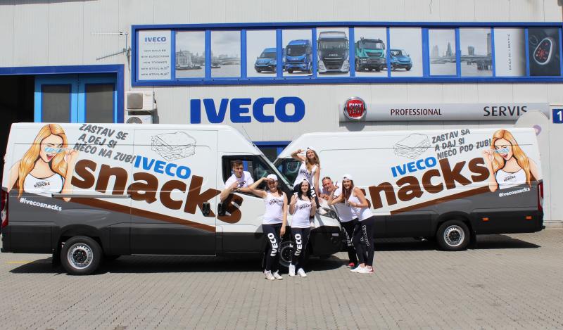 IVECO rozdává svým řidičům kamionů svačiny