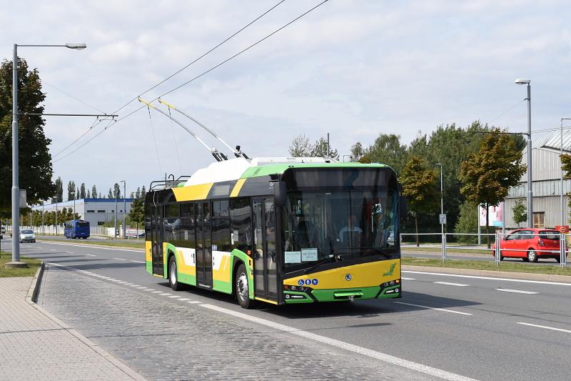 Letní zkušební jízdy trolejbusů Škody Electric v Plzni