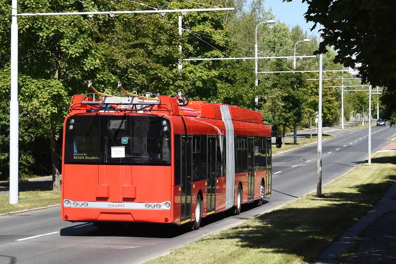 Letní zkušební jízdy trolejbusů Škody Electric v Plzni