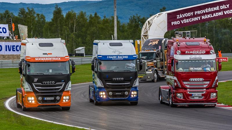 Evropský pohár tahačů 2017 v Mostě: IVECO s týmy Team Schwabentruck a Hahn