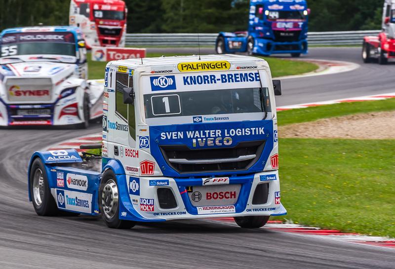 Evropský pohár tahačů 2017 v Mostě: IVECO s týmy Team Schwabentruck a Hahn